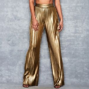 Shimmy/Gold Metallic Pants